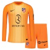 Virallinen Fanipaita + Shortsit Maalivahdin Pitkähihainen Atlético Madrid 2025-26 Oranssi - Lasten